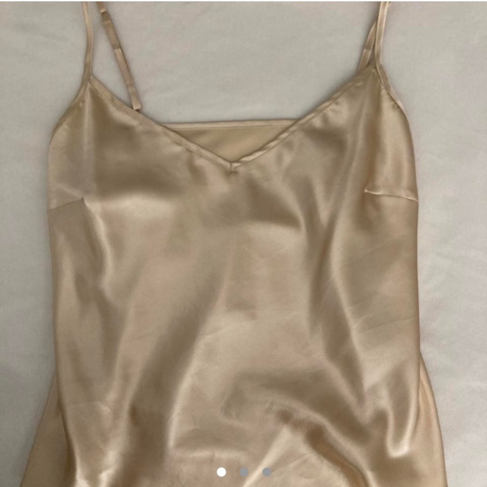 gold satin cami